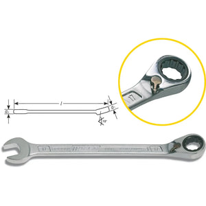 B-Ware Hazet Knarrenring Maulschlüssel Gabelschlüssel 606 Schlüsselweite 17 Mm