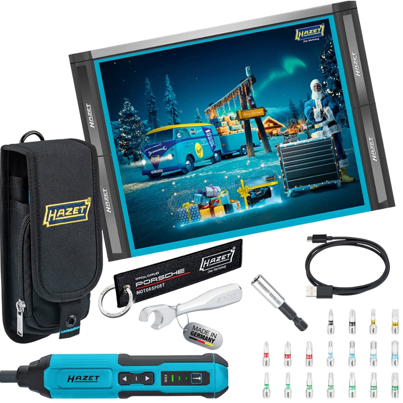 B-Ware Hazet Adventskalender Kalender Werkzeugset Schraubendreher Bits Akku - 4000896269464