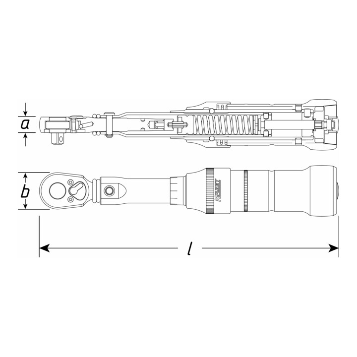 B-Ware Hazet Drehmomentschlüssel Werkzeug Schlüssel 6144 1 Ct 200 500 Nm 20mm 3/4 Zoll