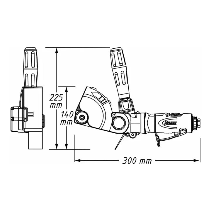 B-Ware Hazet Schleifer Polierer Multi Schleifer Entferner Unterbodenschutz Lack Folie - 4000896209743