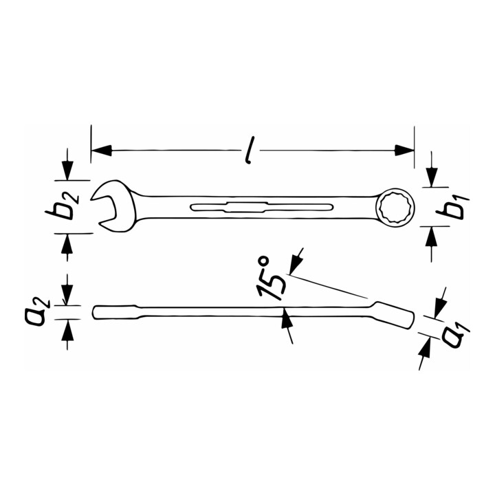 Hazet Ring Maulschlüssel Gabelschlüssel 23 Mm Werkzeug Doppel T Profil Chrom B-Ware - 4000896023165