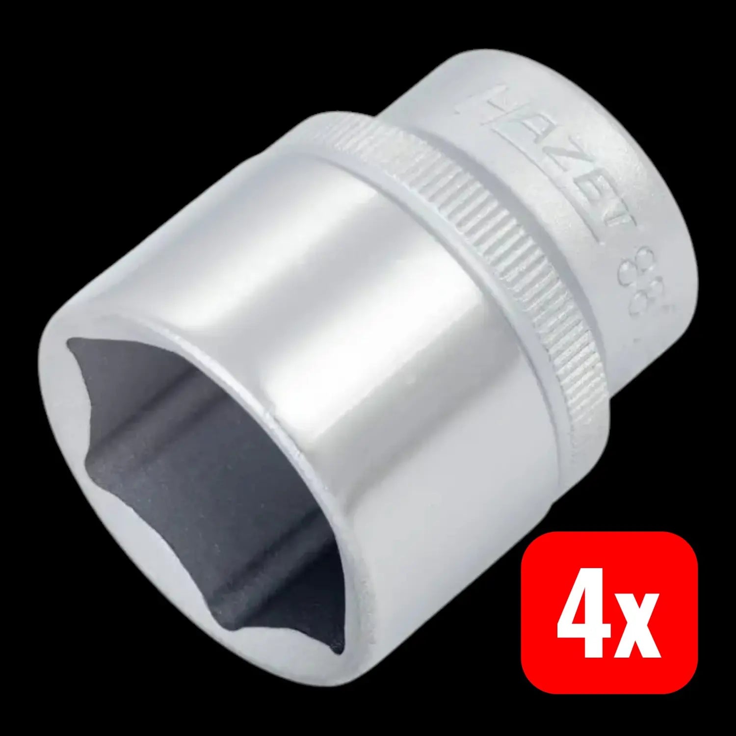 B-Ware Hazet Steckschlüsseleinsatz Nuss 880 3/8 Zoll 6 Kant Sw 22mm Vanadium 4 Stück - 4000896039067