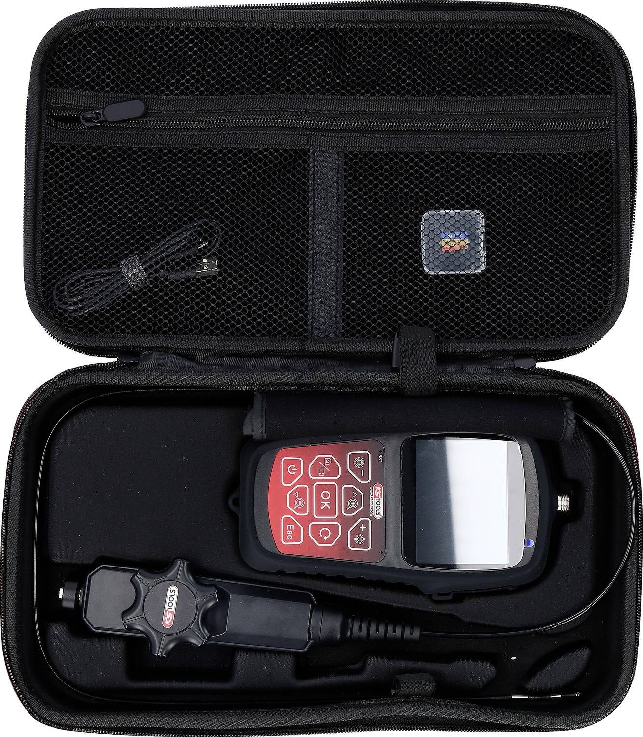 D-Ware Ks Tools 550.7550 Videoskop Satz Sonden ø: 3.9 Mm Testgerät Messgerät Defektware - 4042146952382