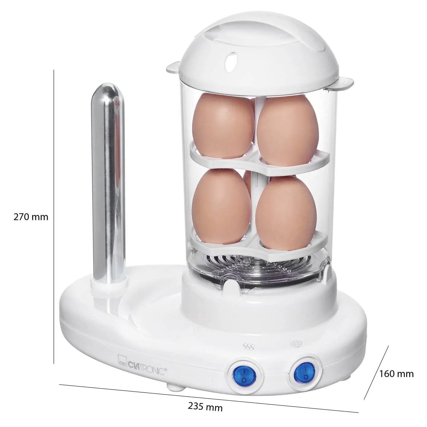 B-Ware Clatronic Hdm 3420 Ek N Hot Dog Maker 380 Watt Weiß Transparent - 4006160511369