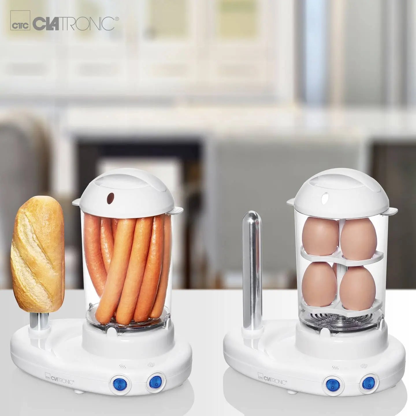 B-Ware Clatronic Hdm 3420 Ek N Hot Dog Maker 380 Watt Weiß Transparent - 4006160511369