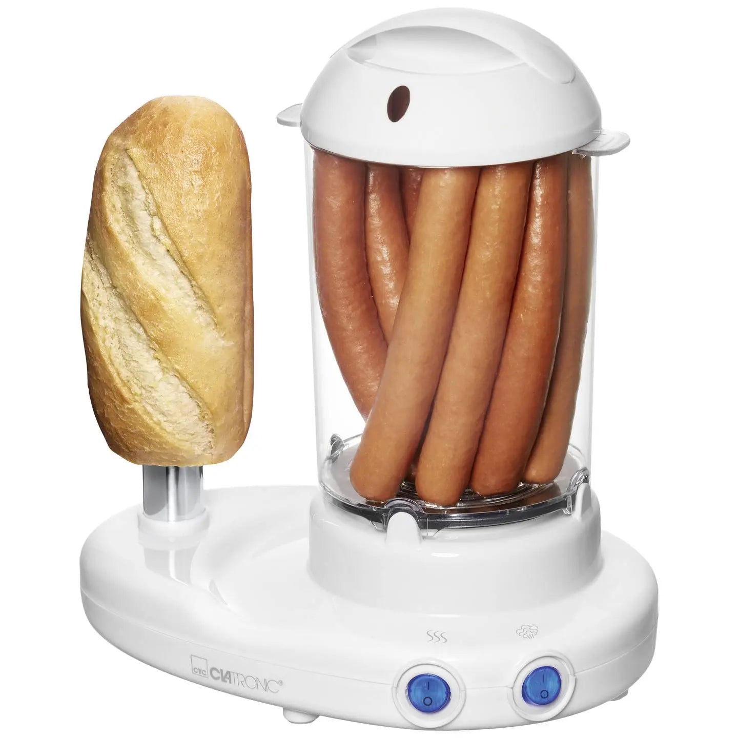 B-Ware Clatronic Hdm 3420 Ek N Hot Dog Maker 380 Watt Weiß Transparent - 4006160511369