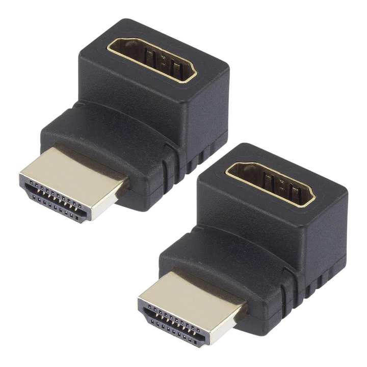 Hdmi Adapter [1x Hdmi Stecker   1x Hdmi Buchse] 270° Nach Oben Gewinkelt 2 St894 B-Ware