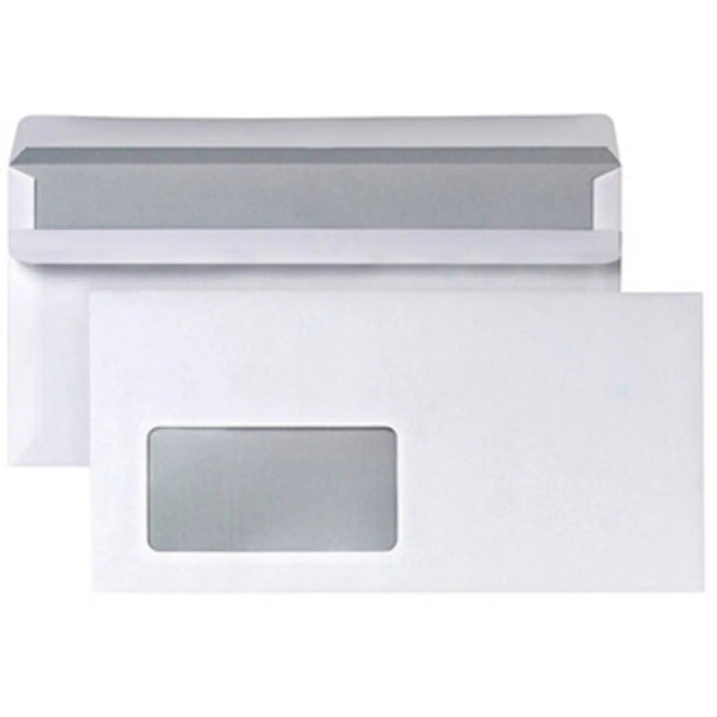 B-Ware Head Briefumschlag Umschlag Din Lang Weiß Fenster Selbstklebung Set 1000 Stück - 4003969003958