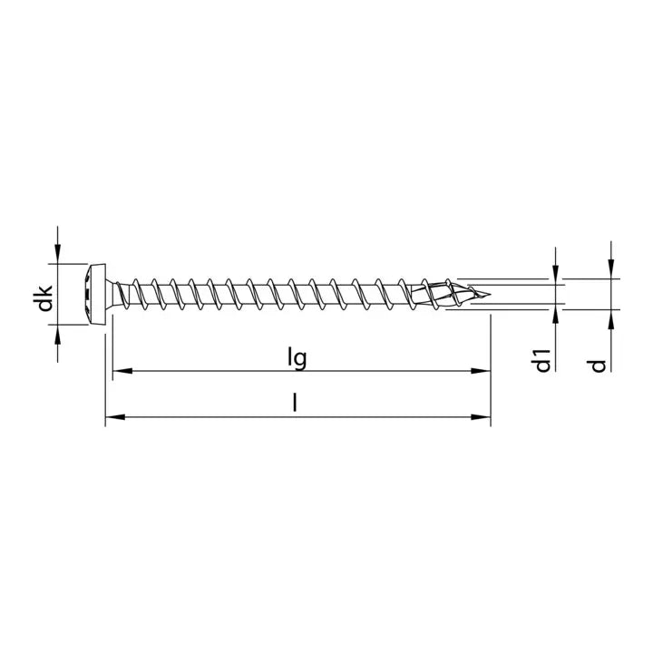 B-Ware Heco Schraube Holzschraube Heco Topix Plus Rundkopf T Drive Vg A3 K 600 Stück - 4019787607391