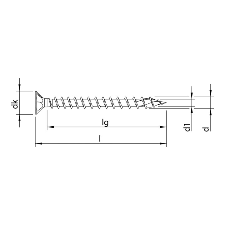 B-Ware Heco Verlegeschraube Vollgewindeschraube 4 5x70 Heco Drive 400 Stück - 4019787607698