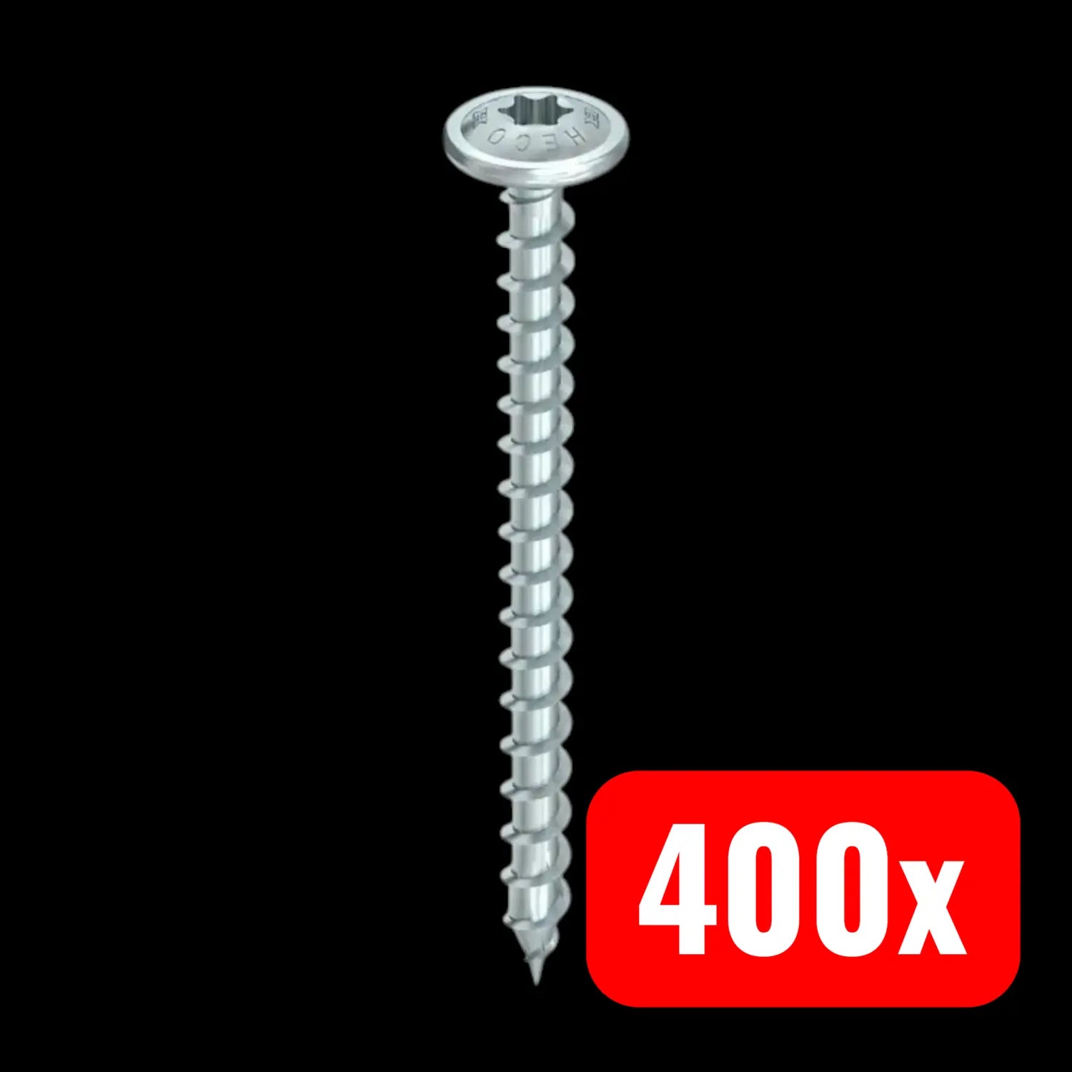 B-Ware Heco Topix Plus Schraube Holz 6x60mm Tellerkopf T Drive Vollgewinde A3 K 400 Stück - 4019787610636