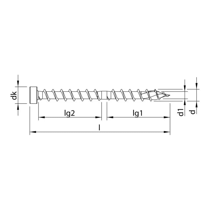 B-Ware Heco Topix Plus Schraube Verbindungsmittel Holzschraube Zylinderkopf T Drive - 4019787614498