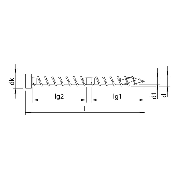 Heco Topix Plus Schraube Verbindungsschraube Holzbau Zylinderkopf 100 Stück  B-Ware - 4019787614528