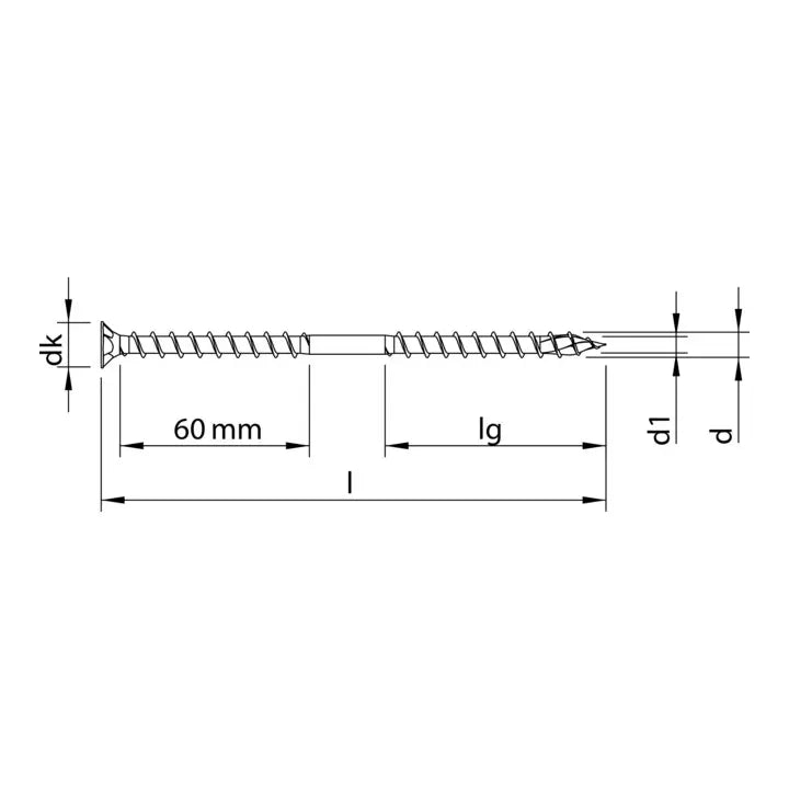 B-Ware Heco Topix Plus Therm Schraube Holz Ukg Senkkopf 8x330mm A2 K 50 Stück - 4019787613941