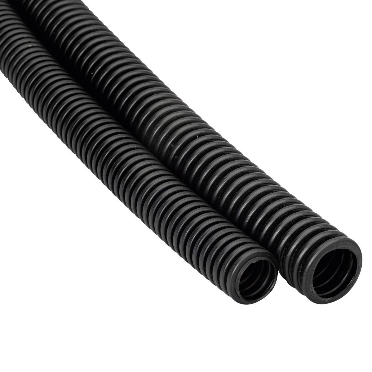 B-Ware Heidemann 13467 Flexrohr Flammwidriges Kunststoffrohr Rohr En20 25 M Schwarz - 4011150134671