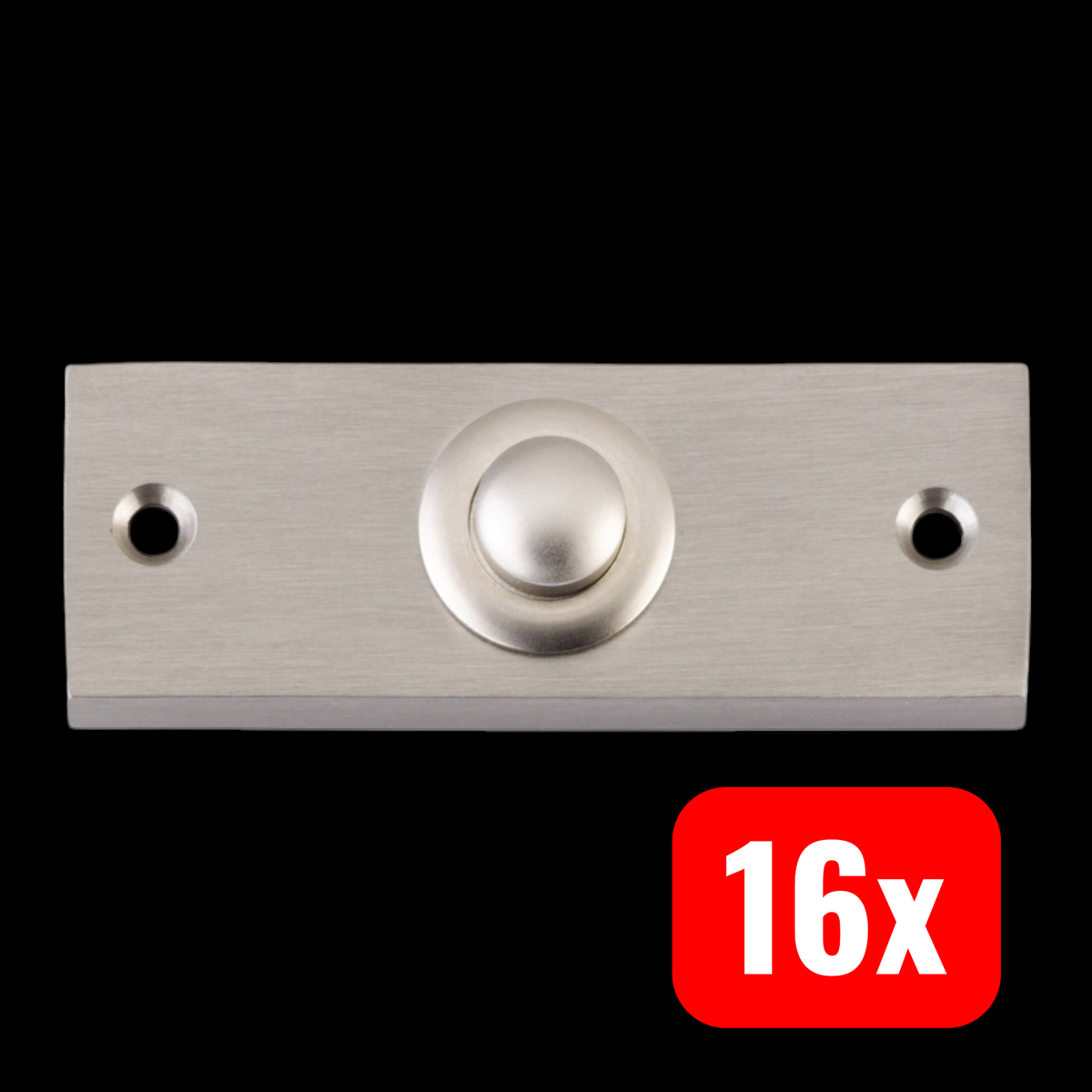 Heidemann 70402 1fach Nickel 24 V/1 A Victorian I Klingeltaster Knopf 16 STÜCK - 4011150704027
