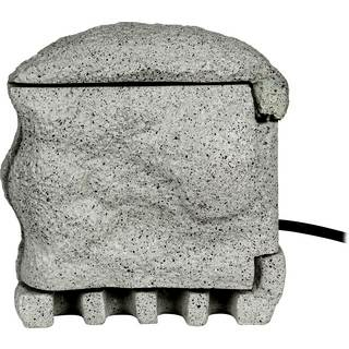 B-Ware Heitronic Verteilerbox Gartensteckdose Outdoor Steckdose Außen Grau Steinoptik - 4002940375022