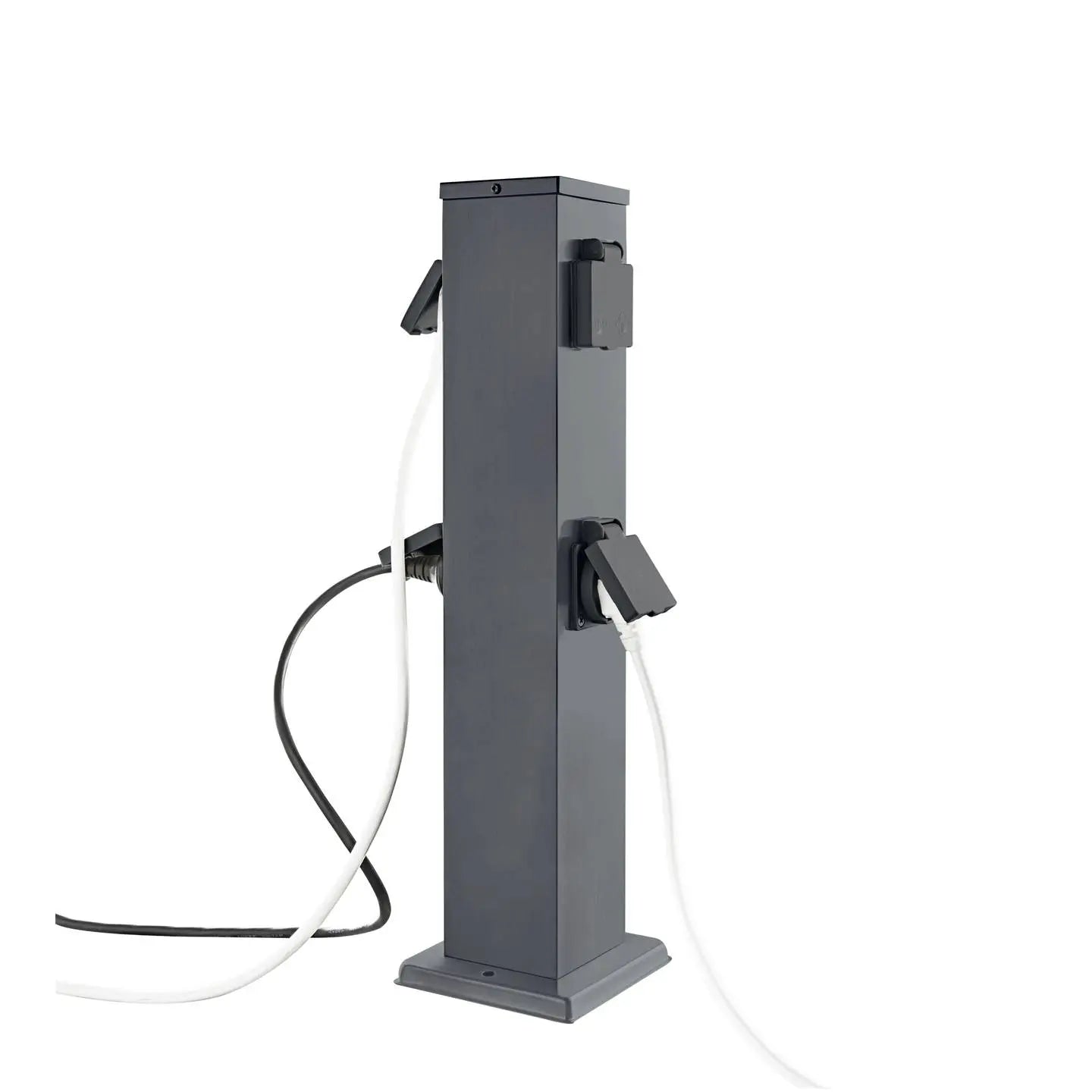 B-Ware Heitronic Steckdosenverteiler Verteiler Anthrazit Berührungsschutz 4fach Ip44 - 4002940021158