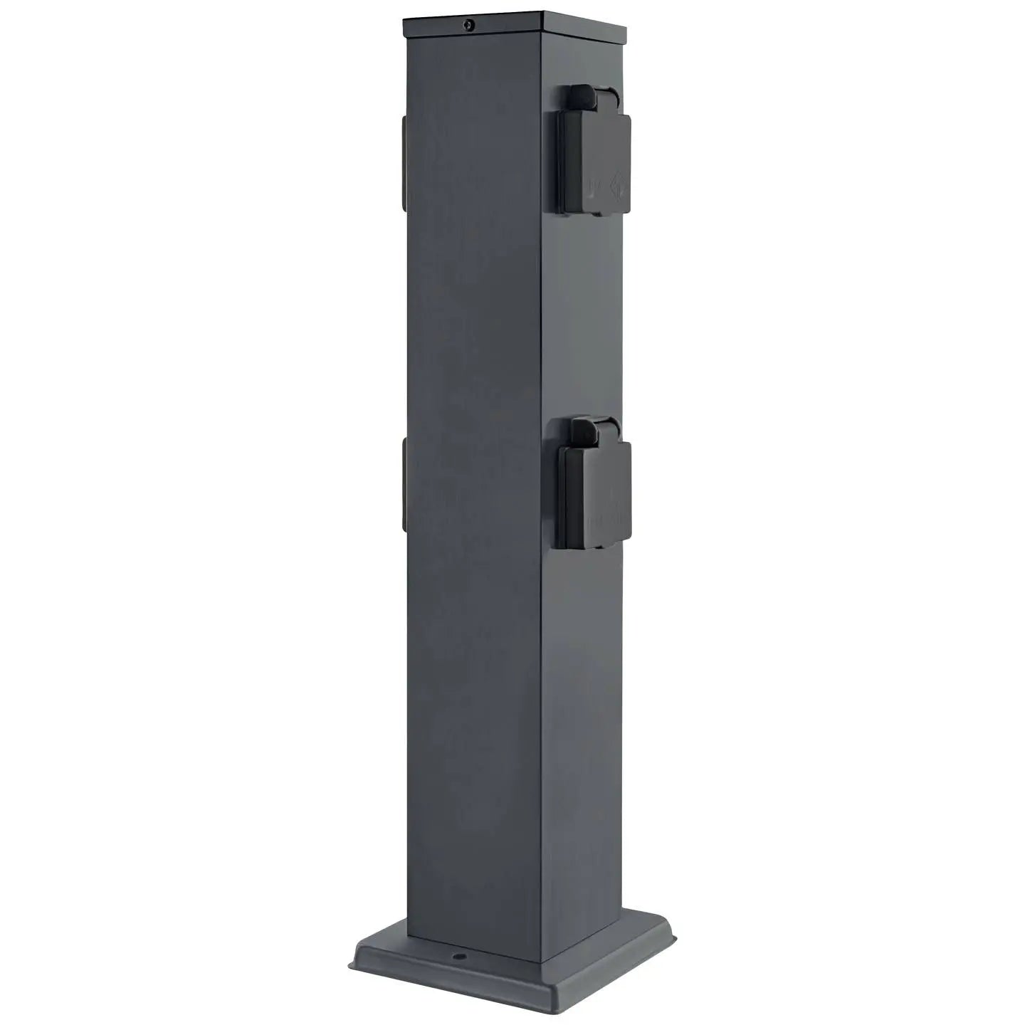 B-Ware Heitronic Steckdosenverteiler Verteiler Anthrazit Berührungsschutz 4fach Ip44 - 4002940021158