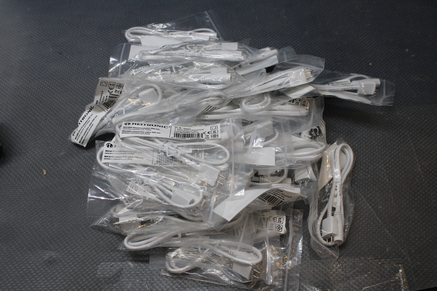 B-Ware Heitronic 500609 Micano Anschlußkabel Verbindungskabel Kabel 0.50 M 40 Stück - 4002940017793