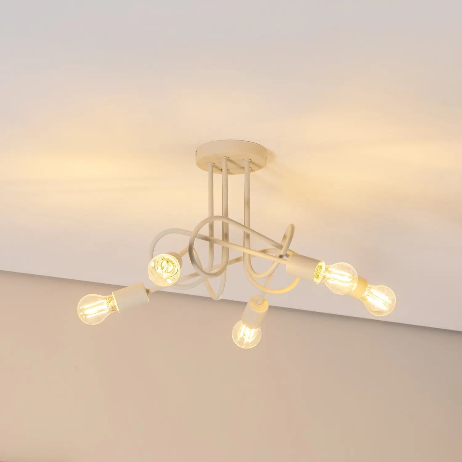B-Ware Helam Deckenleuchte Lampe Oxford Sand Metall E27 Deckenlampe Wohnzimmer - 5902349236742