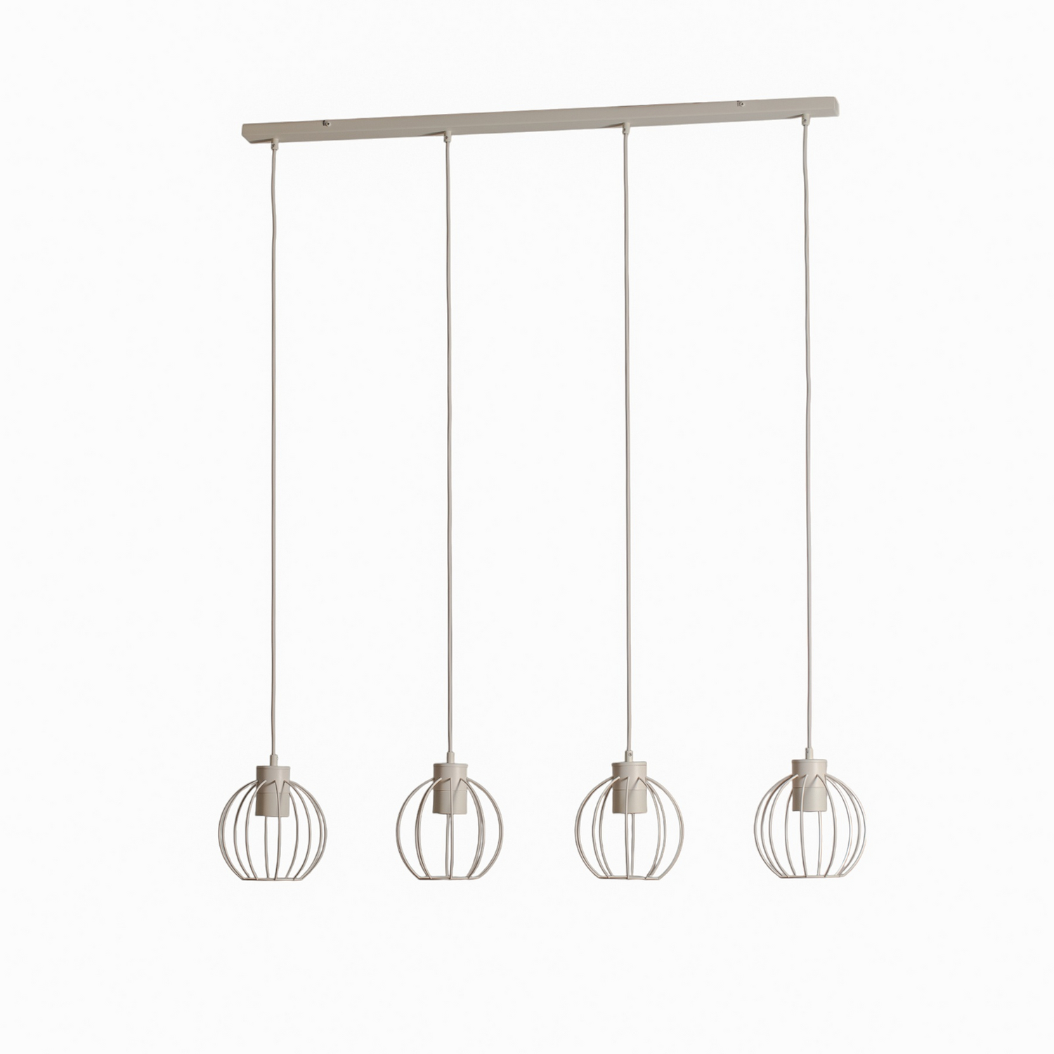 Helam Starlight Hängelampe Pendelleuchte Lampe Cremeweiß 4 Flg 100 Cm Metall     B-Ware - 5902349236476
