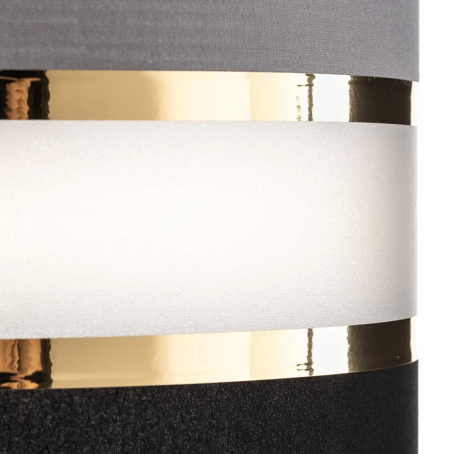 B-Ware Helam Pendelleuchte Hängelampe Helen Rund Grau Schwarz Gold 3 Flammig Esszimmer - 5902349228839
