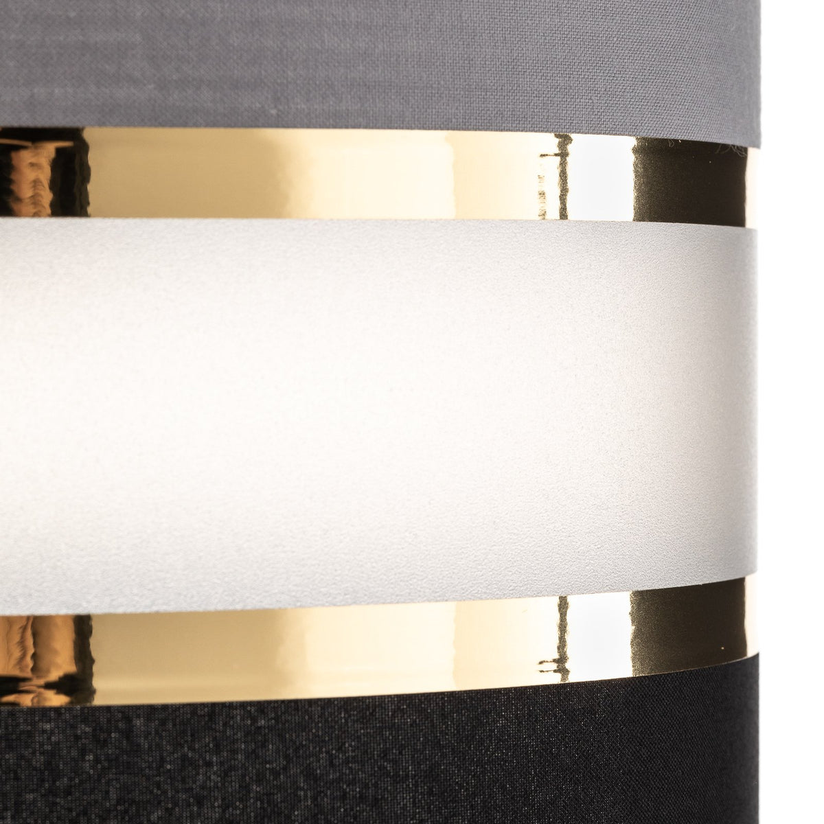 HELAM Pendelleuchte Hängelampe Helen rund grau-schwarz-gold 3-flammig Esszimmer - 5902349228839