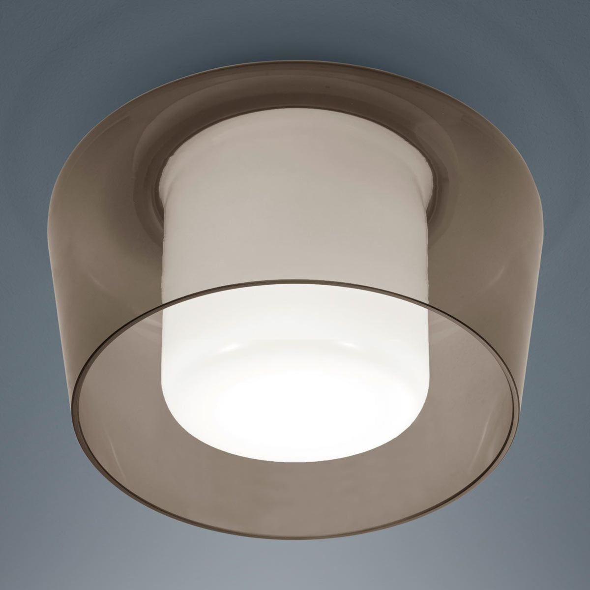 Helestra Deckenleuchte Lampe Glas Metall Canio amber E27 LED Leuchte 26cm IP30 - 4022671103640