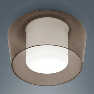 B-Ware Helestra Deckenleuchte Lampe Glas Metall Canio Amber E27 Led Leuchte 26cm Ip30