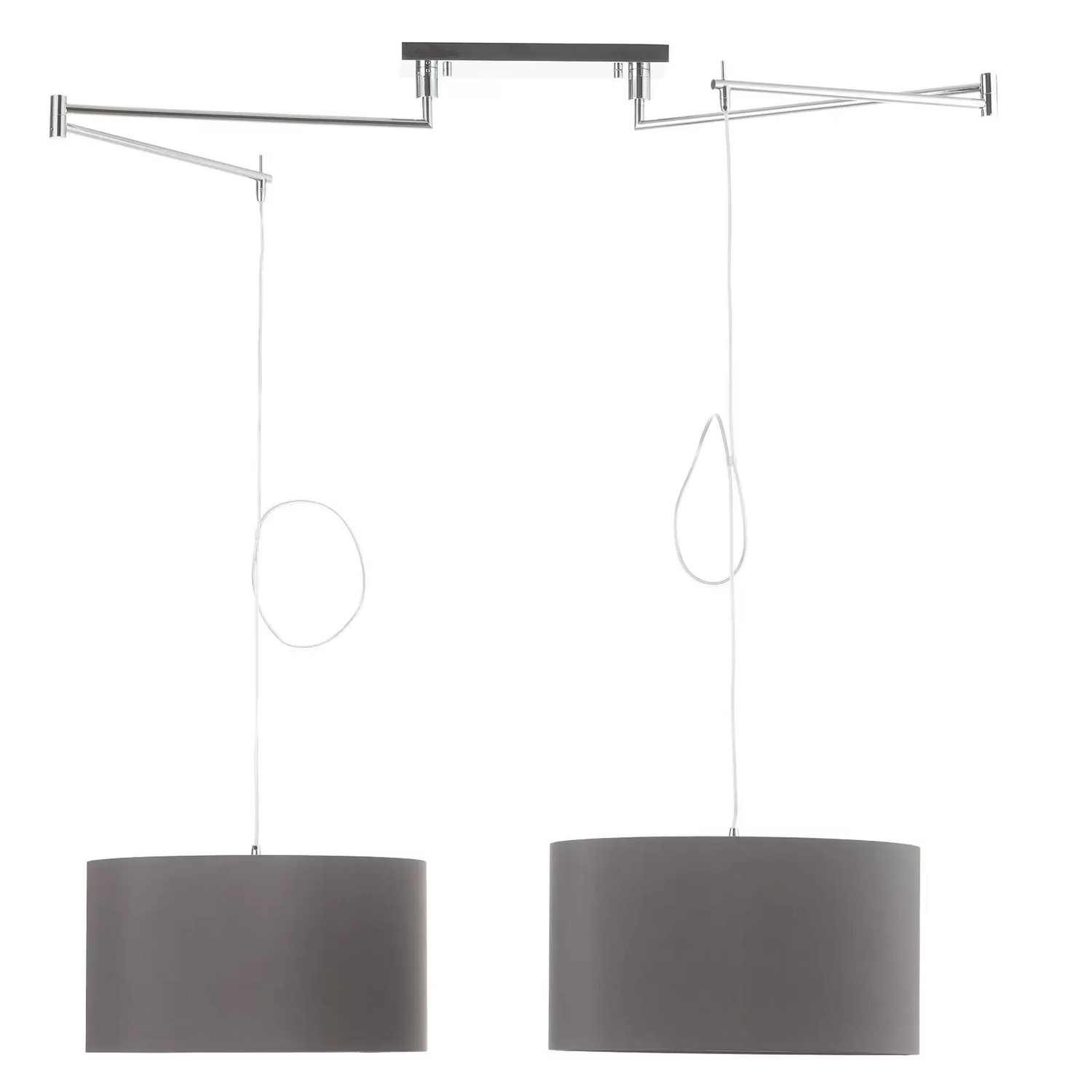 B-Ware Helestra Certo Hängelampe Hängeleuchte Deckenlampe Lampe Zylinder 2fl. Anthrazit - 4516485