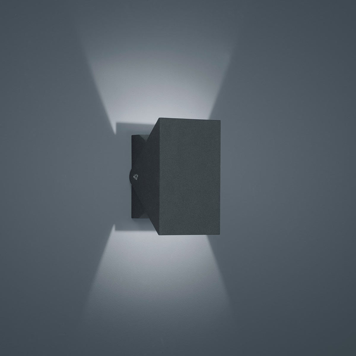 Helestra Außenwandleuchte Außenlampe LED Wandlampe graphit Blende Aluminium - 4022671103435