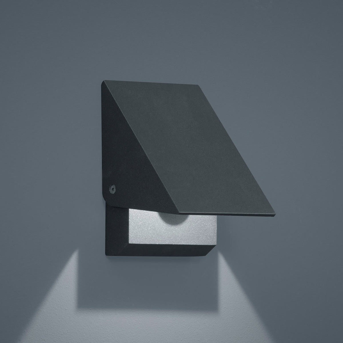 Helestra Außenwandleuchte Außenlampe LED Wandlampe graphit Blende Aluminium - 4022671103435
