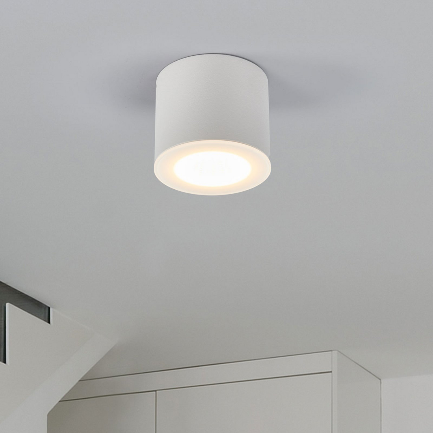 B-Ware Helestra Oso Led Deckenspot Strahler Deckenleuchte Weiß Matt Dimmbar Ip44 8 W