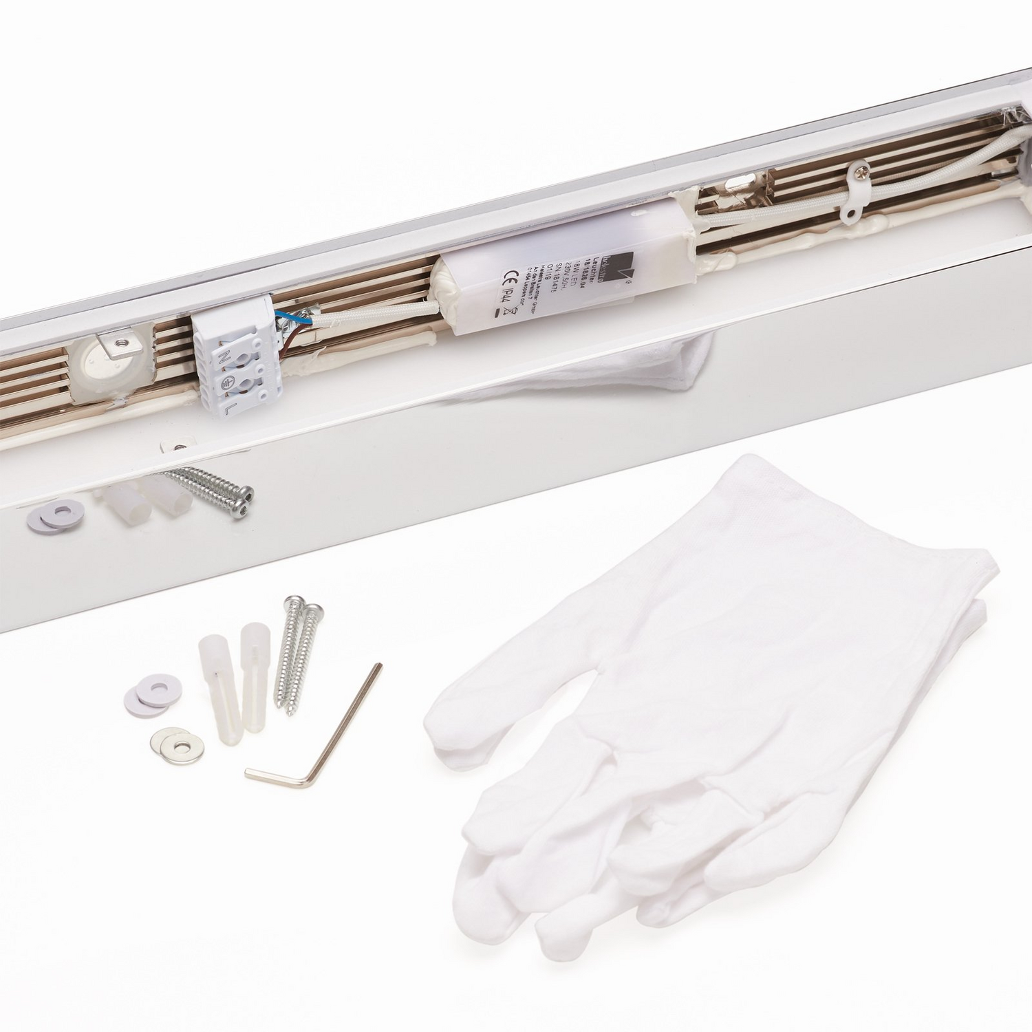 B-Ware Helestra Spiegelleuchte Wandlampe Led Spiegellicht Theia Chrom Badezimmer Glas