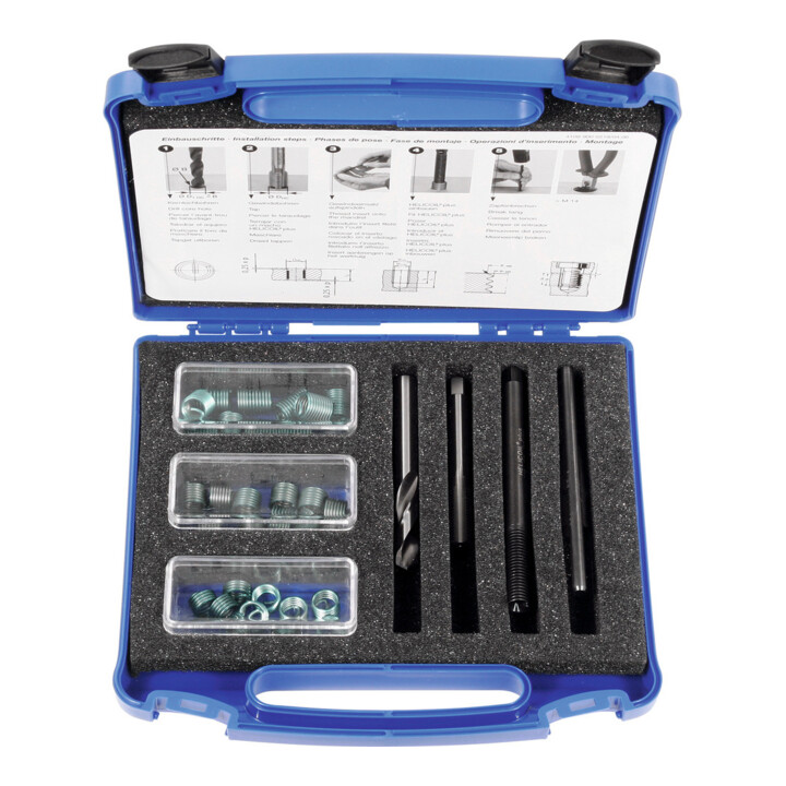 Helicoil Plus Gewindereparatursatz Set Gewindeeinsatz M5 Edelstahl Din 8140 B-Ware - 4250361200052