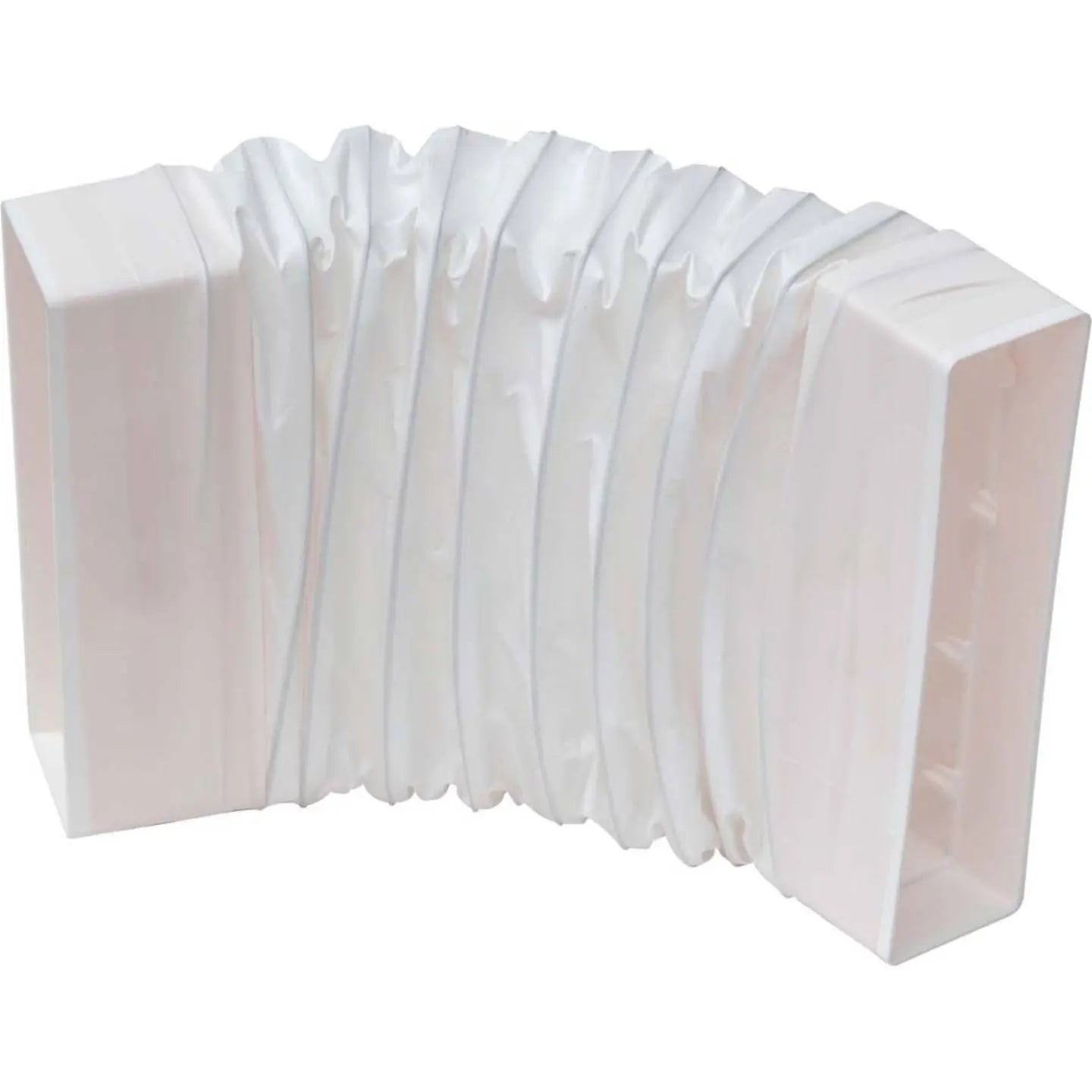 B-Ware Helios Fbo Anschlussstück Flachkanal Bogen Lüftung Weiß Kunststoff 125mm - 4010184006329