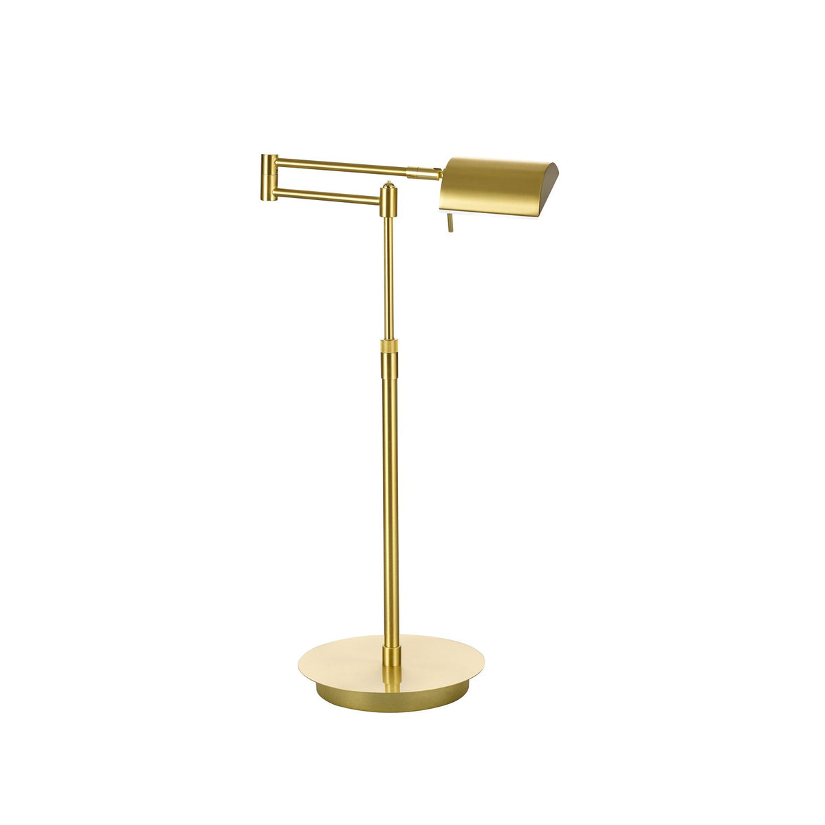 HELL LED Tischleuchte Graz Lampe dimmbar messing höhenverstellbar 60cm warmweiß - 4045542208497
