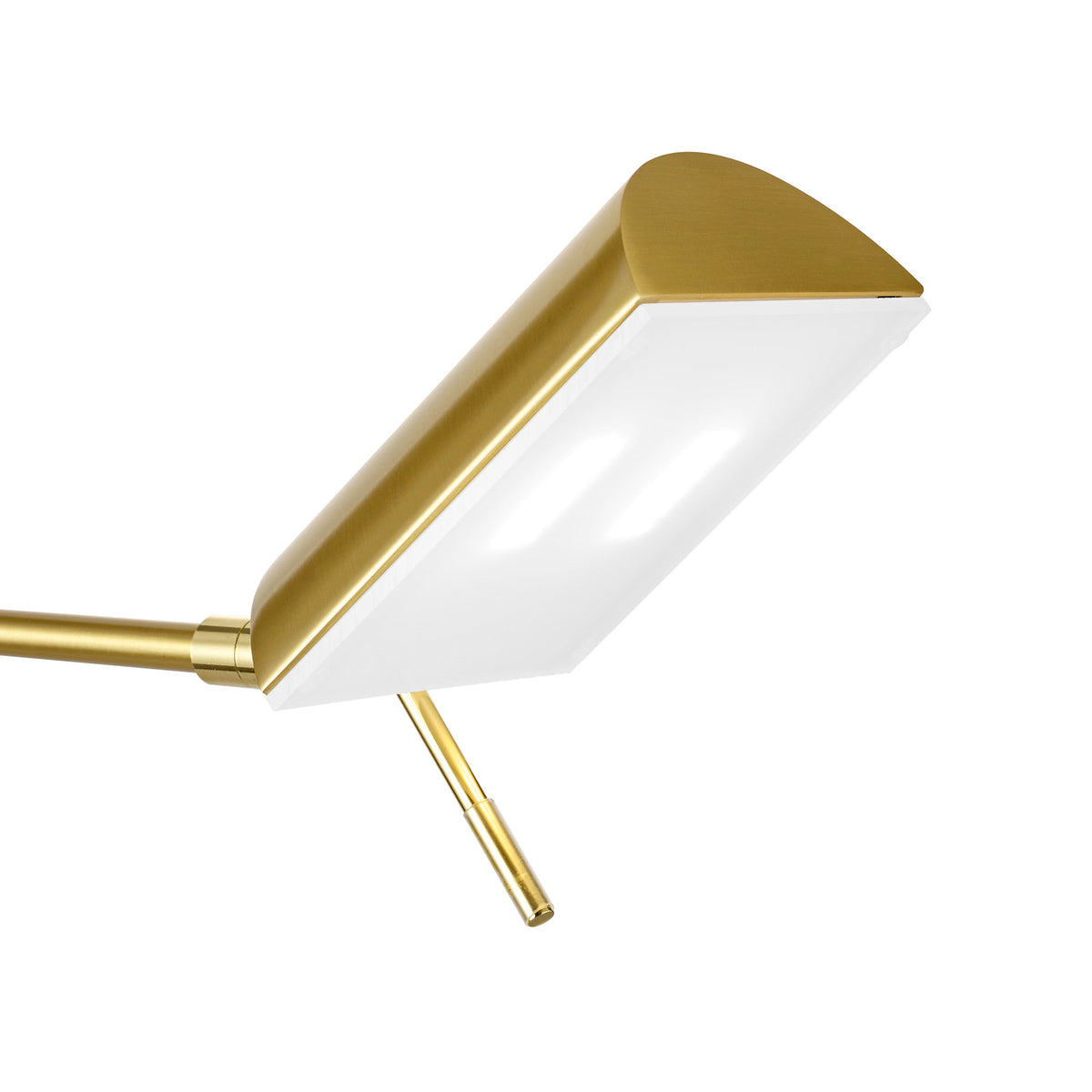 HELL LED Tischleuchte Graz Lampe dimmbar messing höhenverstellbar 60cm warmweiß - 4045542208497
