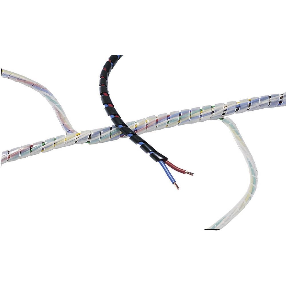 HellermannTyton Spiralschlauch Kabelschutz 1.60 bis 8 mm Grau 30 m 161-41002 - 5022660547409