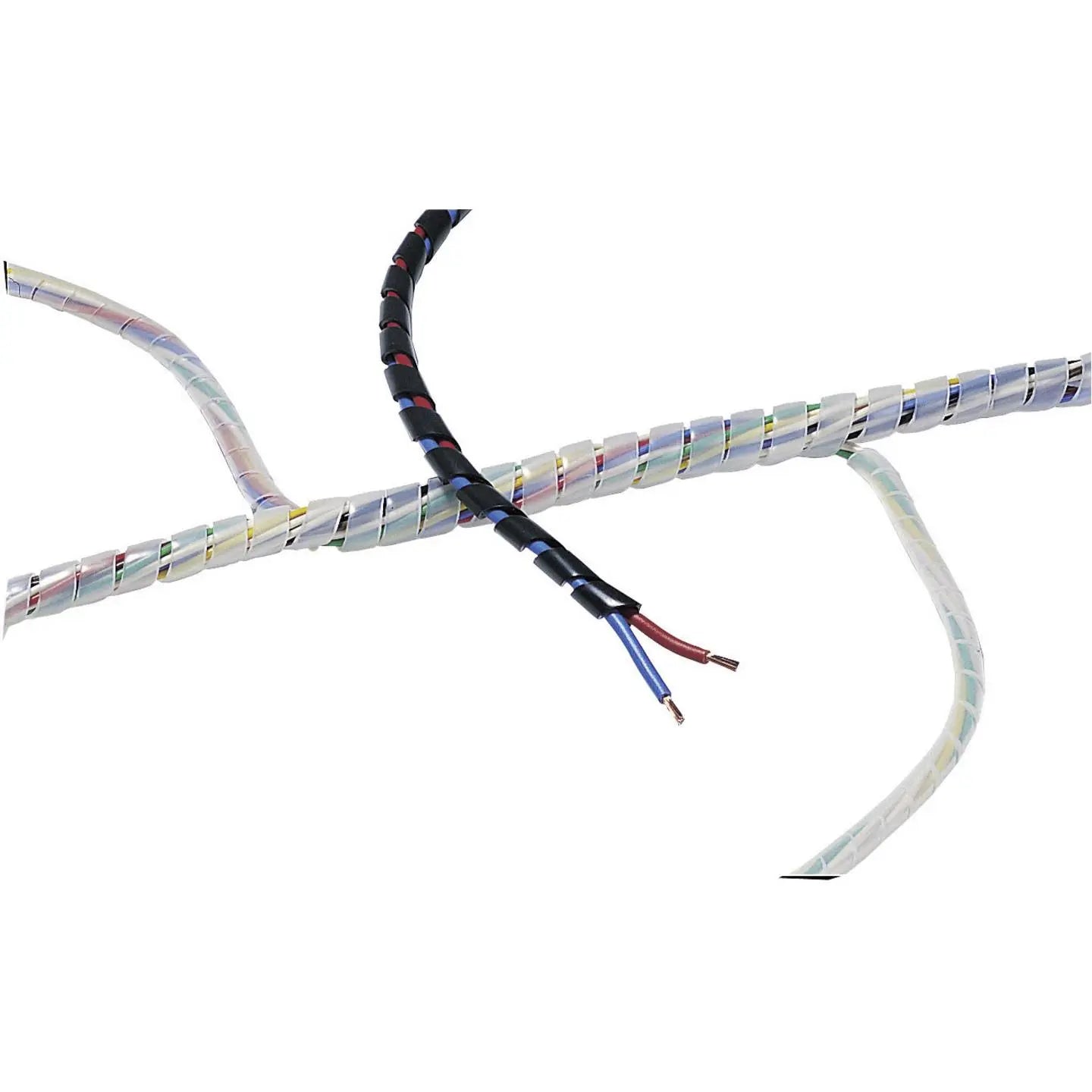 B-Ware Hellermann Tyton Spiralschlauch Kabelschutzschlauch Polyethylen Farblos 30 M  - 5022660548918