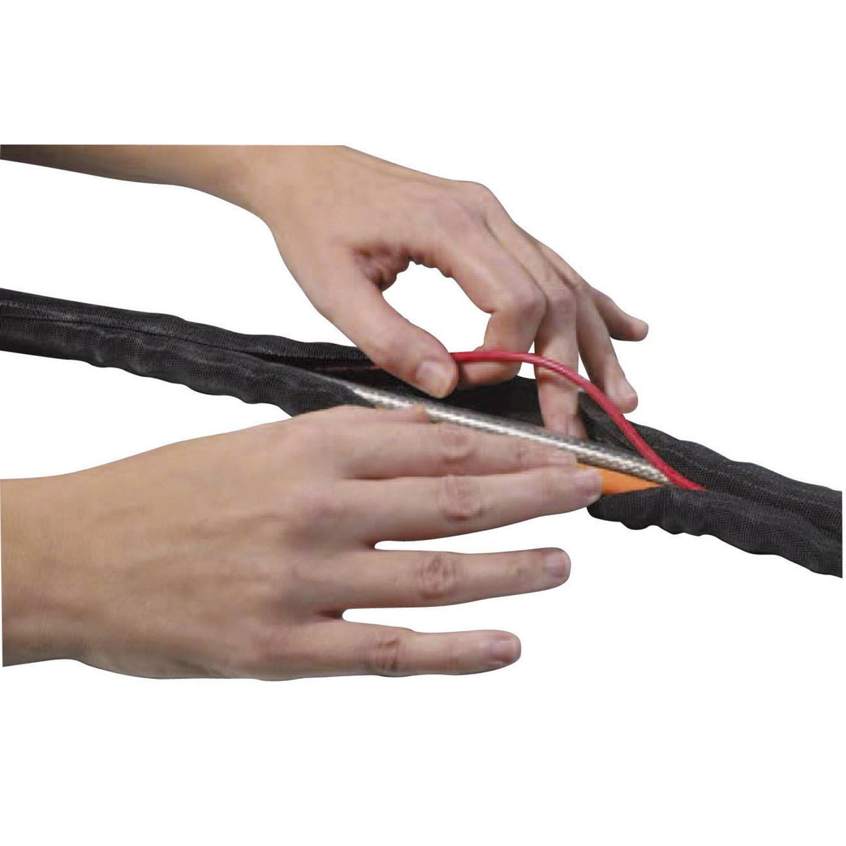 HellermannTyton Helagaine Geflechtschlauch Kabelschutz Twist-In 1 m 15 STÜCK - 4031026404295
