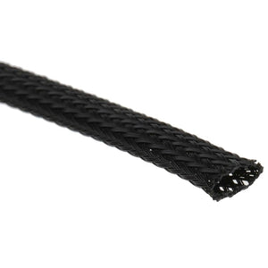 B-Ware Hellermann Tyton Geflechtschlauch Kabelschutzschlauch Schwarz Polyester 100 M