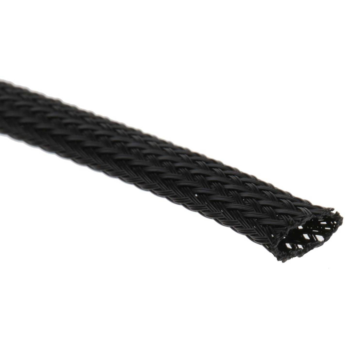 HellermannTyton Geflechtschlauch Kabelschutzschlauch Schwarz Polyester 100 m - 4031026125657