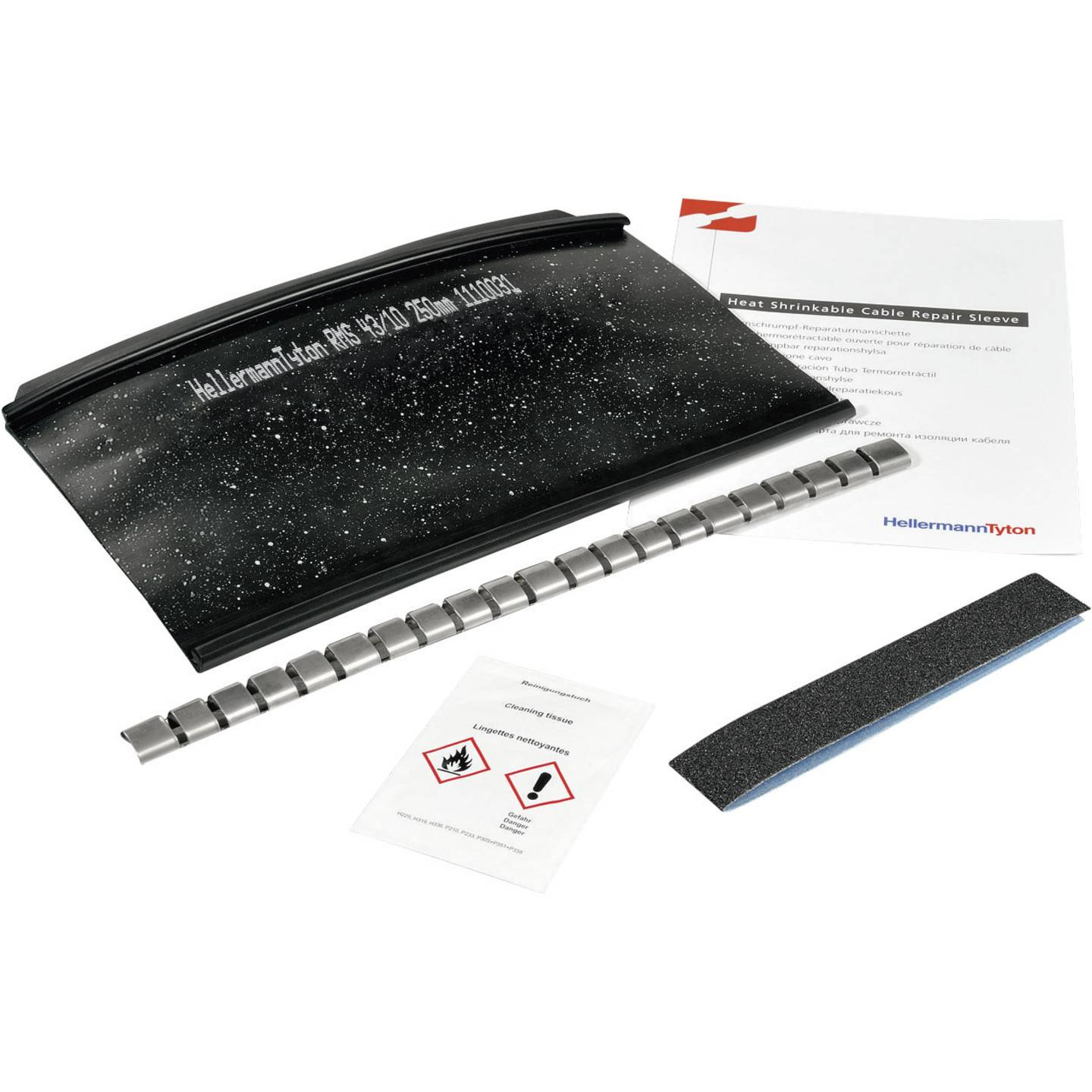 B-Ware Hellermann Tyton Warmschrumpf Verbindungsgarnitur Set Rms 52/15 500 Pox Bk - 4031026406510