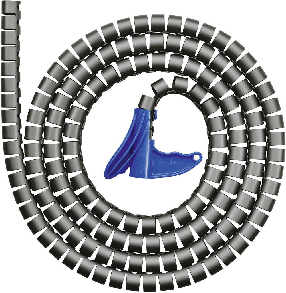 B-Ware Hellermann Tyton Kabelschlauch Spiralschlauch Kabel 21 Mm Max Schwarz 25 M - 5022660435003