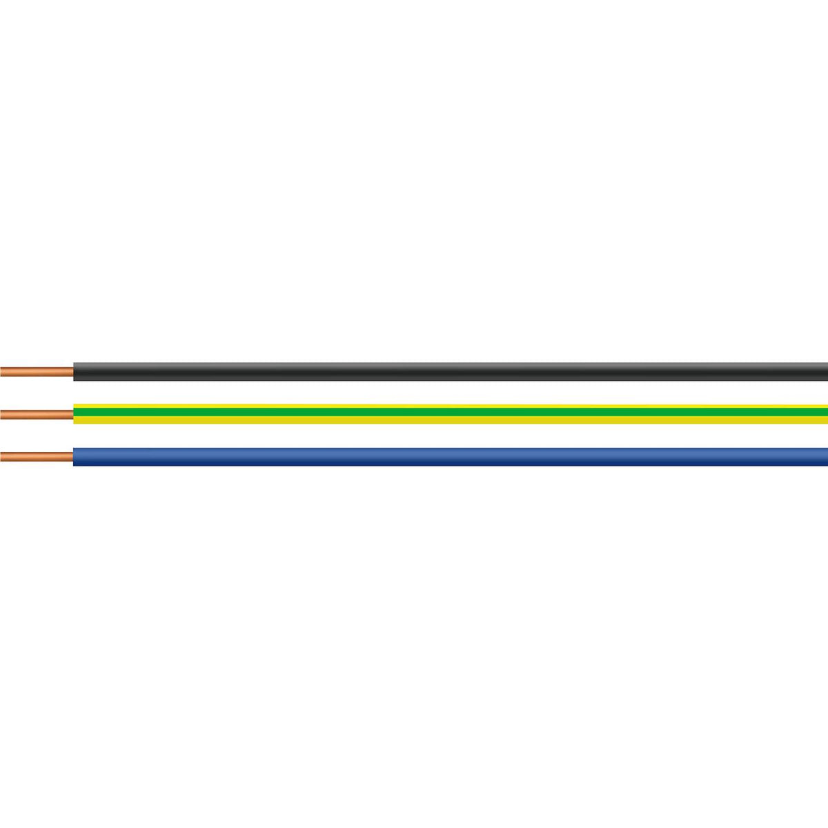 HELU Einzelader Leitung Kabel H07V-U Rot PVC 1 x 2.50 mm² eindrähtig 100 m - 2050007234432