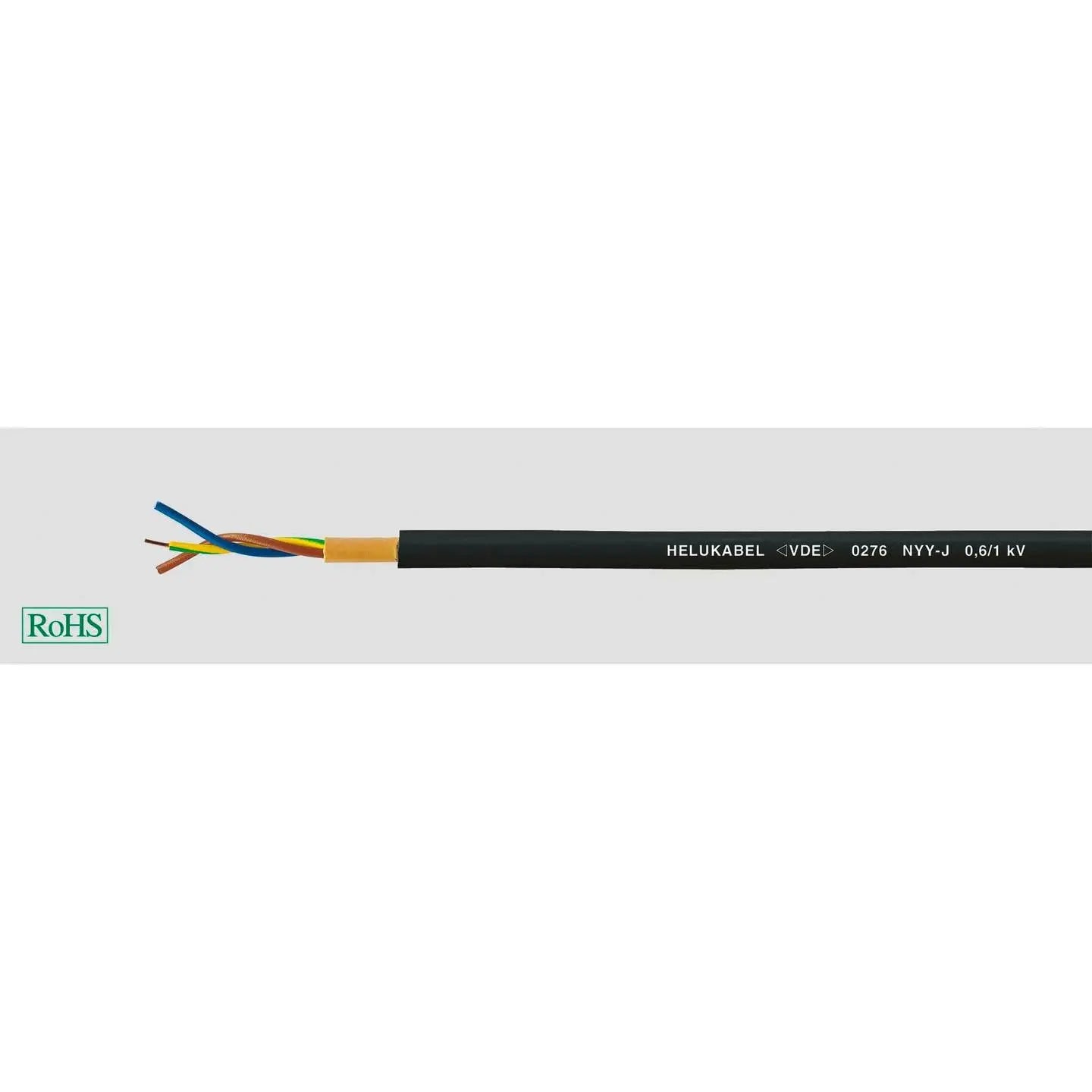 B-Ware Helu Erdkabel Stromkabel Nyy J Kabel Leitung Schwarz 4 G 2.5 Mm² 50 M - 2050005625447