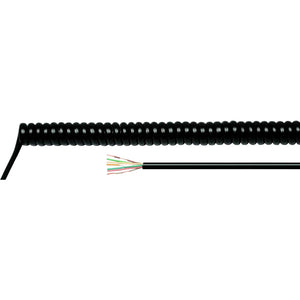 B-Ware Helu Spiralkabel Anschlussleitung Kabel H05 Bq F Schwarz 84903 Polyurethan 1 St