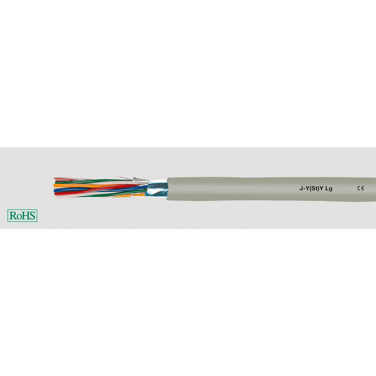 Helukabel Fernmeldeleitung Telefonkabel JYSTY Kabel Grau 100m Installationskabel - 2050005625133